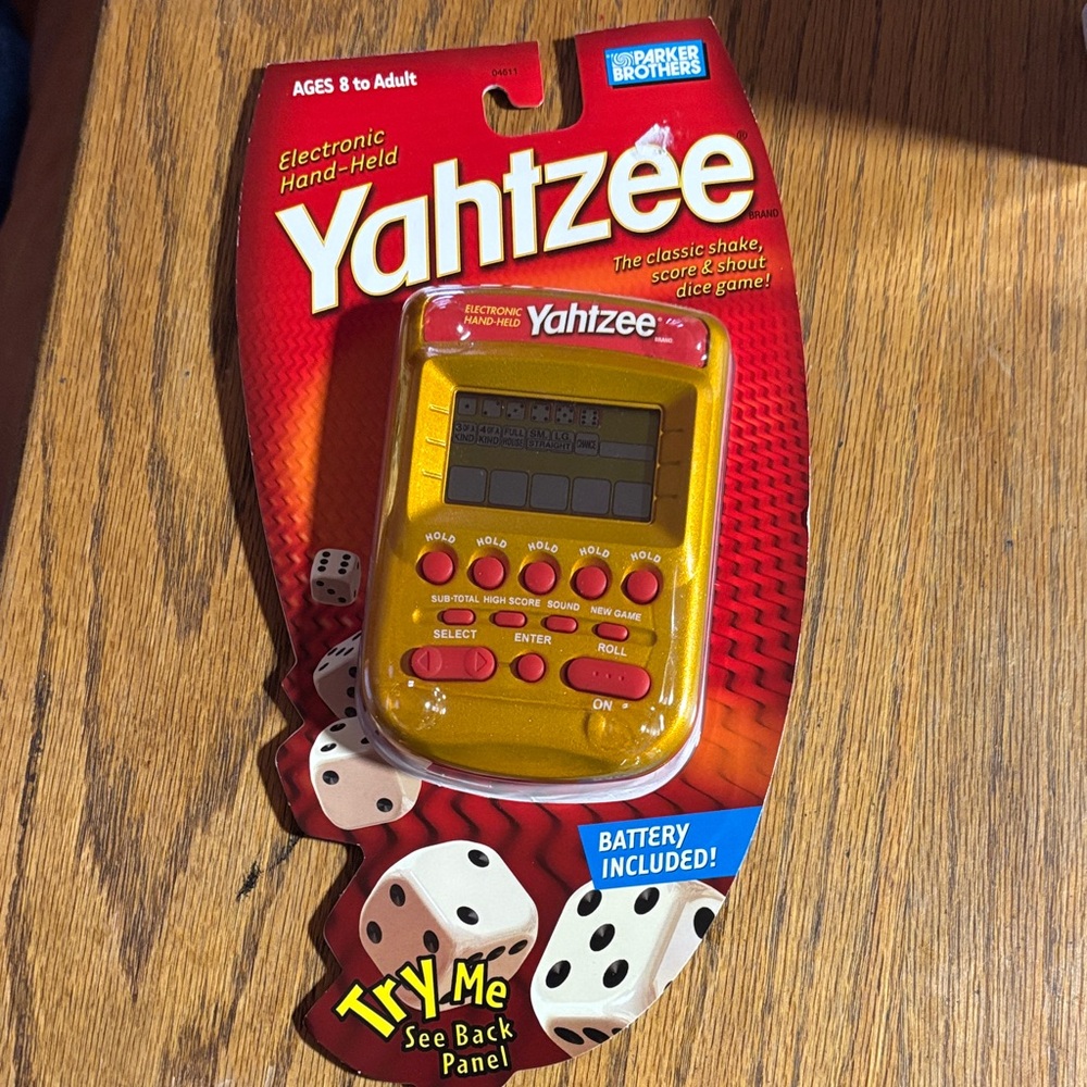 Hasbro Electronic Handheld Game in Red and Cream